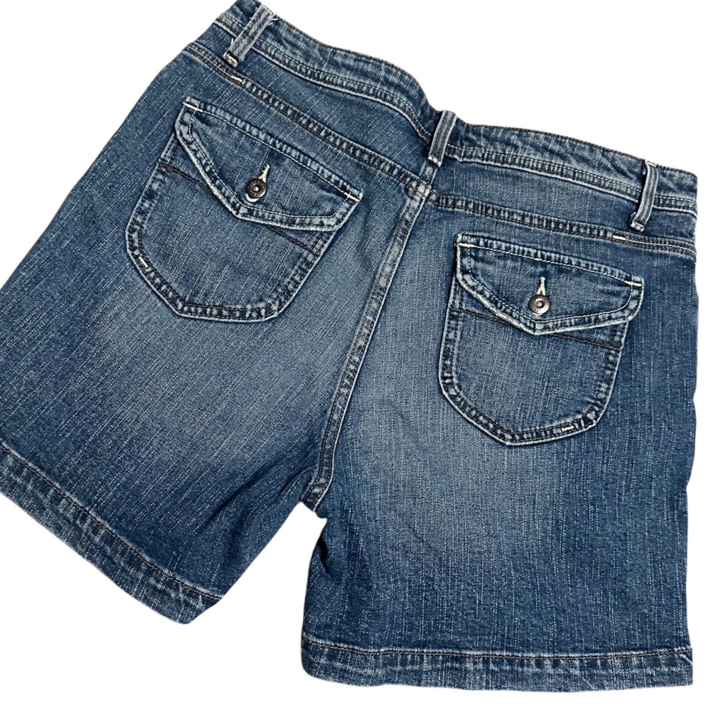 Lee Denim Shorts Womens 12 Blue Excellent Lower on the Waist Medium Wash